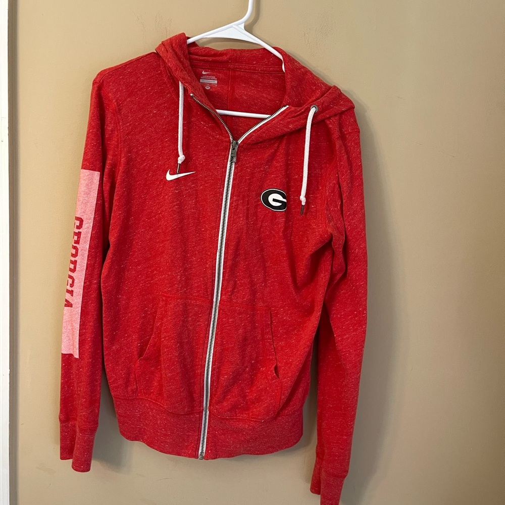 Nike Georgia Bulldog Zip-Up Hoodie Medium